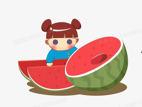 吃瓜图片可爱,可爱吃瓜图，萌化你的心  第2张